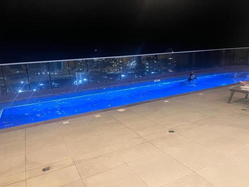 Bassein majutusasutuses Apartamento en el Rodadero Santa Marta con vista a la playa või selle lähedal