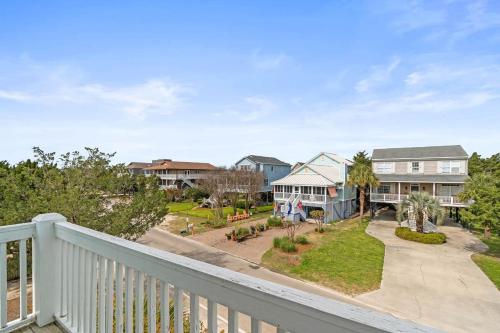 a view from the balcony of a house at CasaUp Charming Duplex in Beautiful Pawleys Island in Pawleys Island
