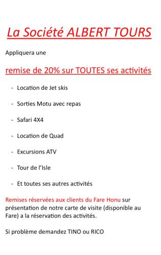 a screenshot of the la society alert tours webpage at Fare HONU Cook’s Bay Moorea in Moorea
