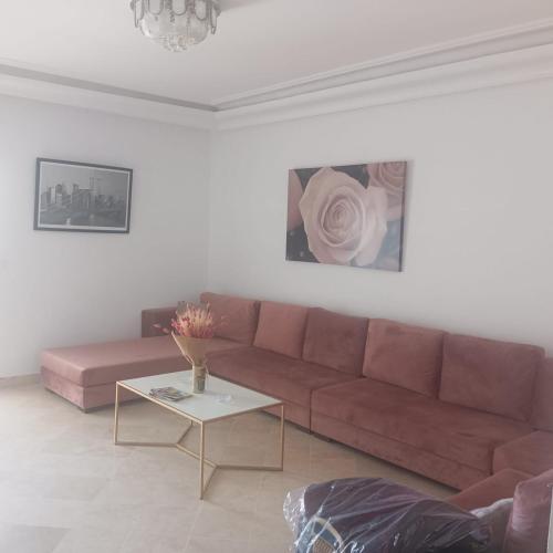 Ruang duduk di Appartement Chatt Mariem sul mare