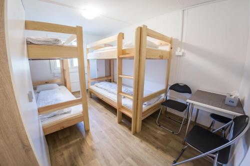 Postel nebo postele na pokoji v ubytování Chaty u Dlouhého rybníka - Lanškroun
