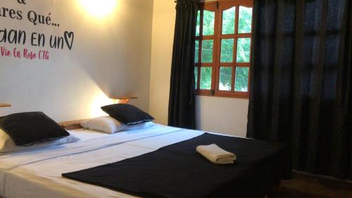 Postel nebo postele na pokoji v ubytování Casa Hostal La Vie en Rose
