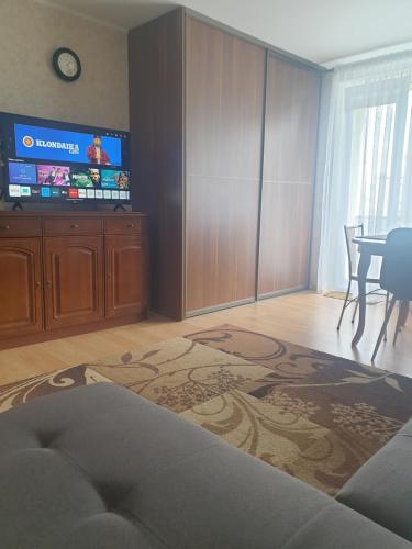 TV tai viihdekeskus majoituspaikassa Pie jūras