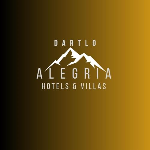 a logo for a hotel with a mountain at ALEGRIA at DARTLO in Dart'lo