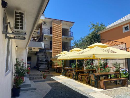 Bygningen som pensionatet ligger i