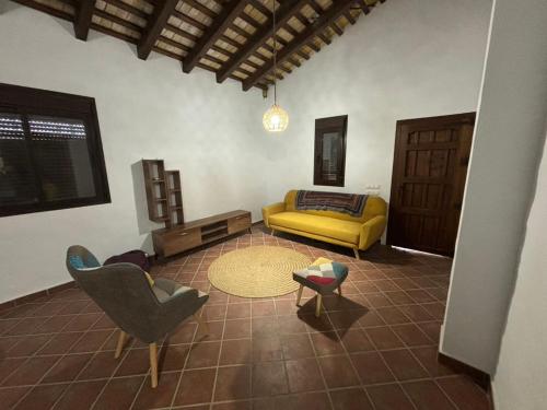 Ένα ή περισσότερα κρεβάτια σε δωμάτιο στο Villa Los abuelos