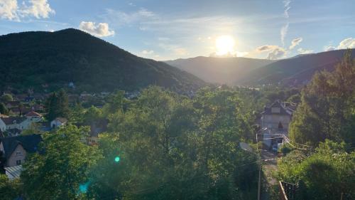 Au reposoir - vue sur la montagne