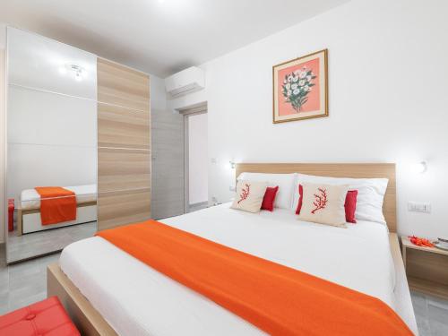 Postel nebo postele na pokoji v ubytování Ampia casa con terrazza