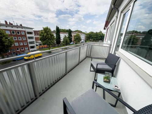 En balkon eller terrasse på ImmoStay D# City Apartment - Modern & WiFi