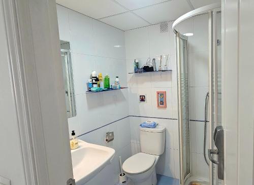 Koupelna v ubytování Hostel Residencia Alfil