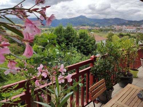 Bel appartement avec piscine, terrasse avec vue sur les montagnes