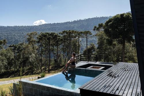 Ảnh trong thư viện ảnh của Chalé Com Banheira e Piscina - Urubici- SC ở Urubici