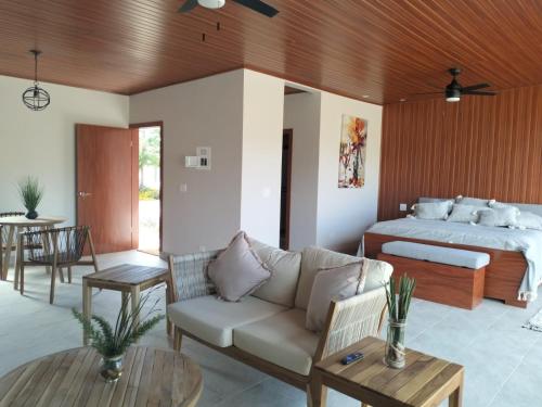 Χώρος καθιστικού στο Quinta Lorame Departamento Cabernet