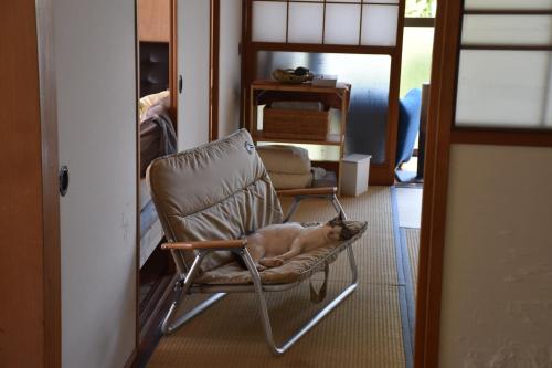 Posezení v ubytování Chirin ちりん 猫と暮らす田舎の一軒家 能登 石川県