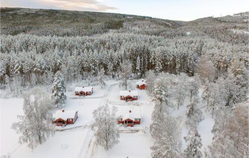 an aerial view of a resort in the snow at Nice Home In Sysslebäck With Wifi in Sysslebäck