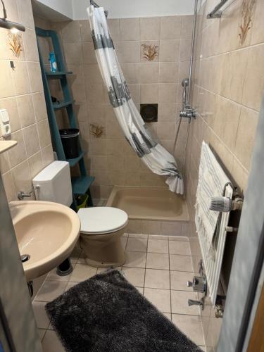 Ένα μπάνιο στο Apartment am Hochseilgarten
