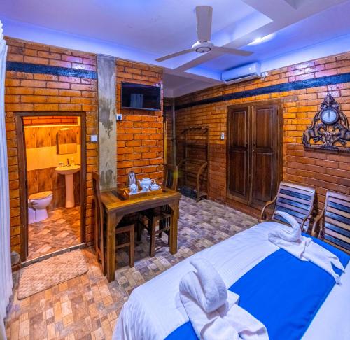 Postel nebo postele na pokoji v ubytování JayS Place Matale