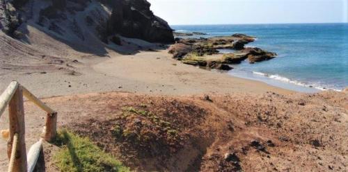 a view of a beach with the ocean at Refreshing Oasis in El Médano