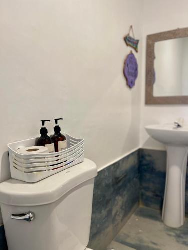 Ένα μπάνιο στο Casa De Rosa