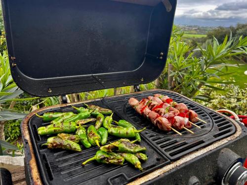 Kemudahan BBQ tersedia untuk tetamu di rumah percutian