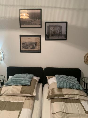 Postel nebo postele na pokoji v ubytování Apartament Odertal