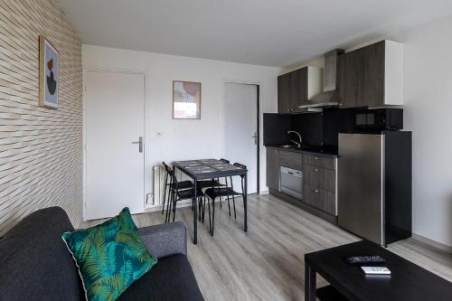 Kuchyň nebo kuchyňský kout v ubytování studio Calypso