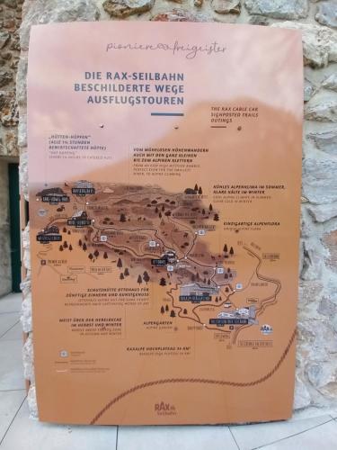 a map of the mesolithicolithic west astrophysical observatory at Ferienwohnung Detox in Payerbach