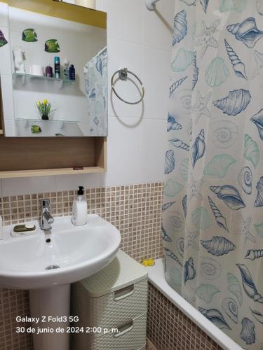 Bilik mandi di Apartamento La Urba