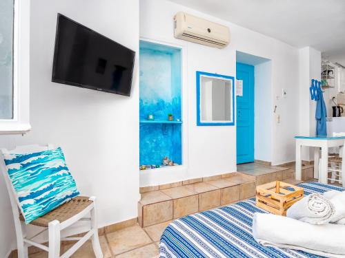 Μια τηλεόραση ή/και κέντρο ψυχαγωγίας στο Lappa Apartments