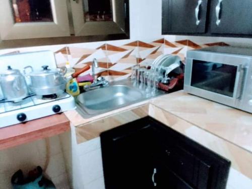 Η κουζίνα ή μικρή κουζίνα στο Residence Meublee Les Arcades