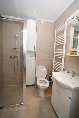 Koupelna v ubytování Apartman ZORA