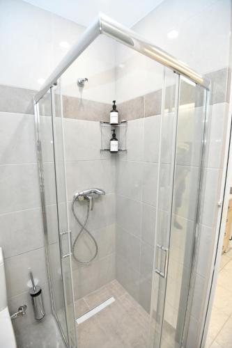 Koupelna v ubytování Casa al' tati