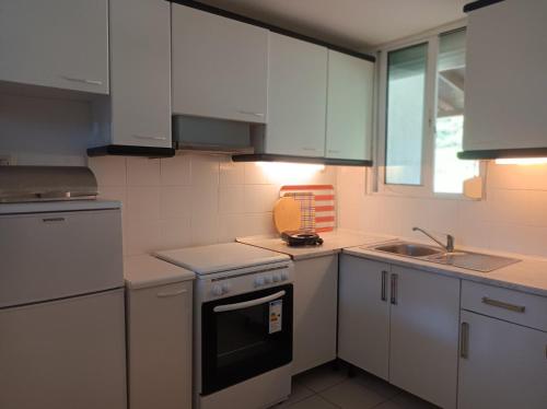 Kuchyň nebo kuchyňský kout v ubytování Εξοχικό κοντά στη θάλασσα