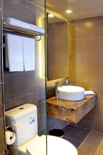 Koupelna v ubytování Smile smile apt