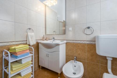 Phòng tắm tại Casa Toni Funtana