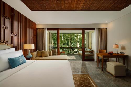 Abisena Wellness & Resort Ubud-Adult Onlyにあるベッド
