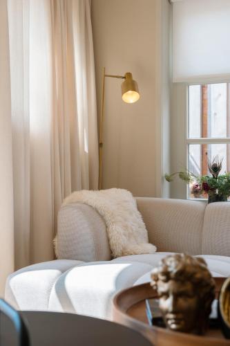 Χώρος καθιστικού στο Oan Tafel Suites