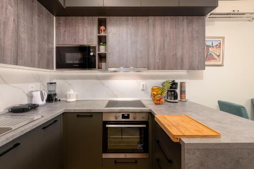 Kuchyň nebo kuchyňský kout v ubytování Apartment Jelena