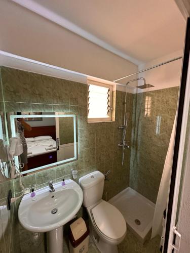 Koupelna v ubytování Hotel Venera