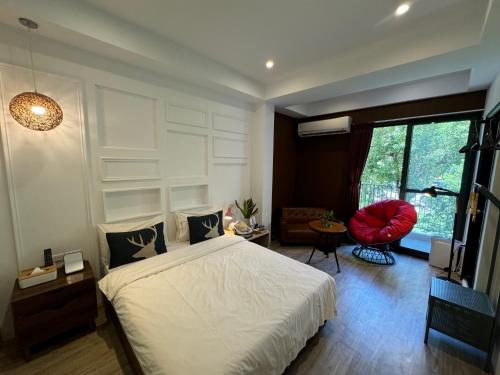 Cama o camas de una habitación en Chi Chu B&B