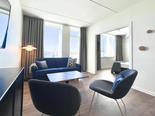 Posezení v ubytování KOMPAS Hotel Aalborg