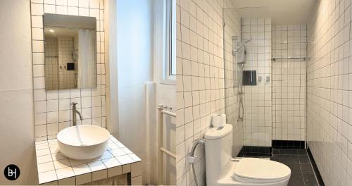 Koupelna v ubytování BAAN650 Hostel