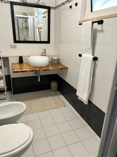 Koupelna v ubytování B&B Crisalide