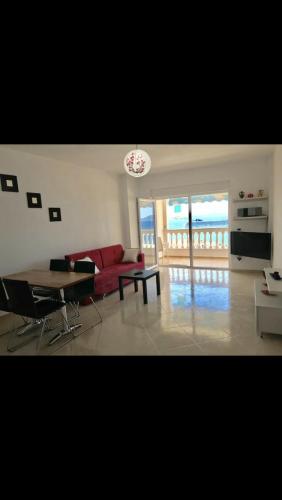 undistracted view looking over Saranda and Corfu!