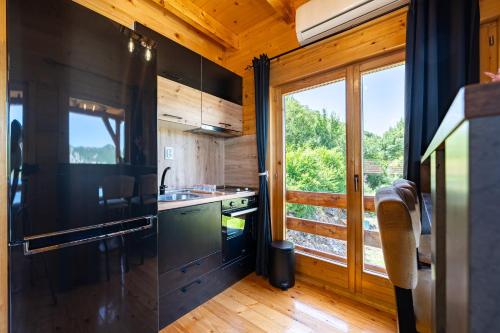Кухня или мини-кухня в Villas Katarina Skadar Lake
