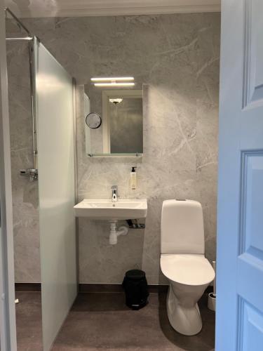 Koupelna v ubytování Central Hotellet Tierp