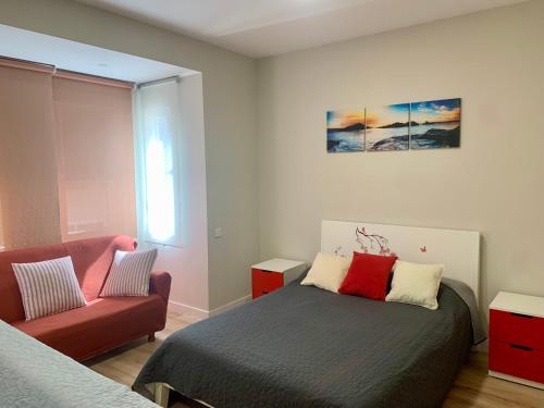 Postel nebo postele na pokoji v ubytování RuMar2 Apartamento con terraza