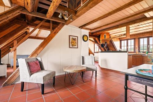 Χώρος καθιστικού στο Ferien-Domizil Bodensee - 15 Personen Ferienhaus