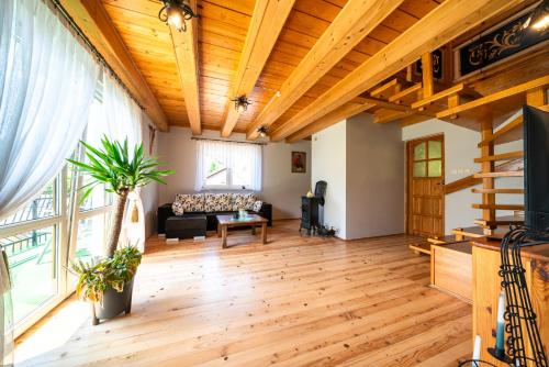 Χώρος καθιστικού στο Apartament na Skalistej Dolinie