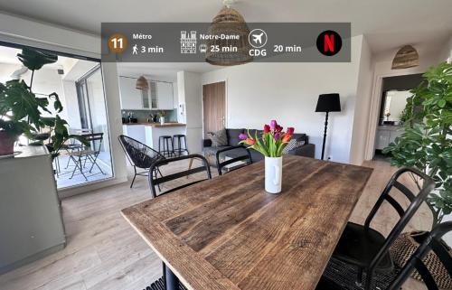 Neuf-Lumineux-Calme à 18 mn du centre de Paris